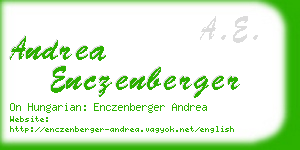 andrea enczenberger business card